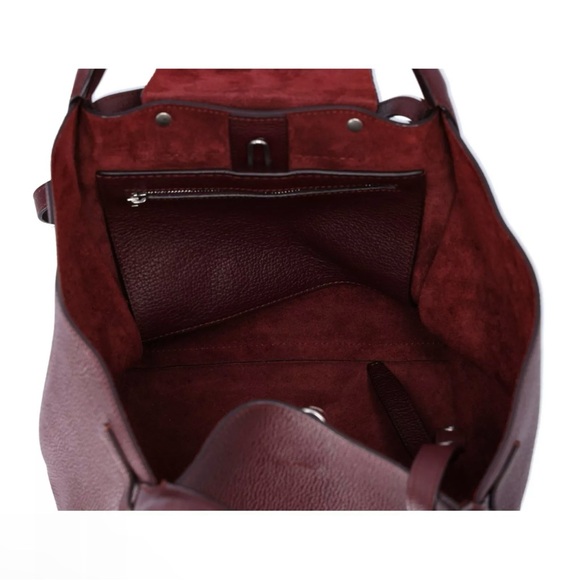 Celine Big Bag Small Tote Convertible Shoulder Bag Smooth Leather Bordeaux - Picture 9 of 13